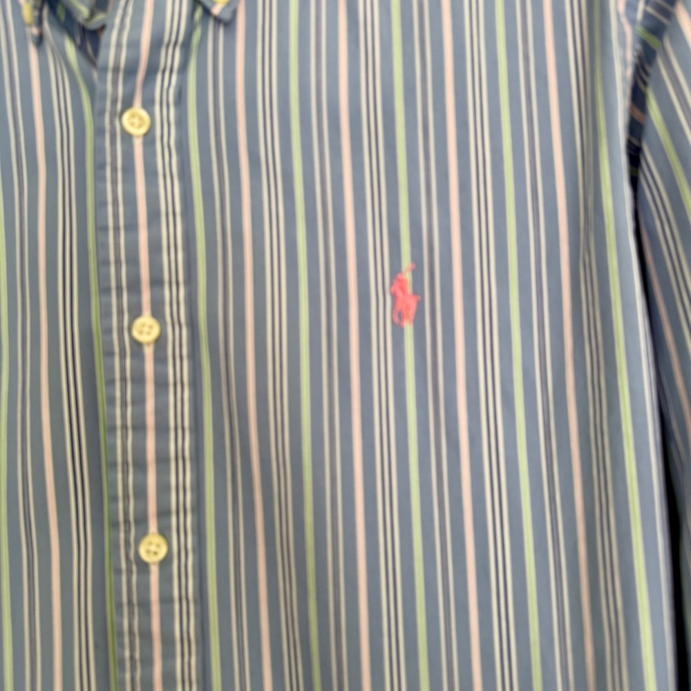 Polo Ralph Lauren Stripe Button Down Shirt Large